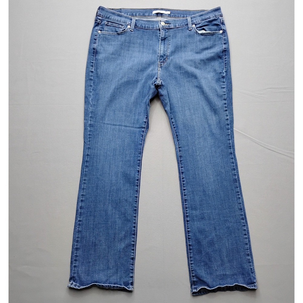 Levis Classic Bootcut Jeans Womens 20W Medium Wash Blue Denim Stretch